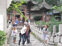 Tourists in Great Mosque of Xian