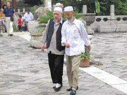 Local Muslim People in Xian Great Mosque-After Prayer