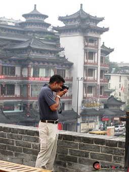From the City Wall, you could have a whole view of the Xian City