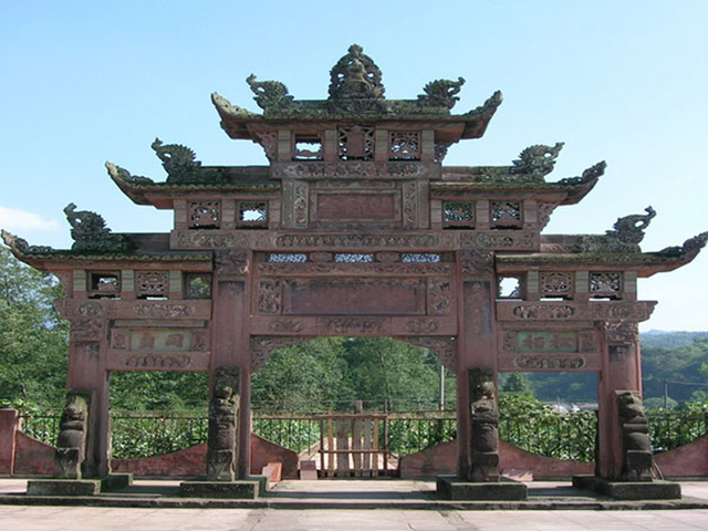 entrance of shangli ancient town