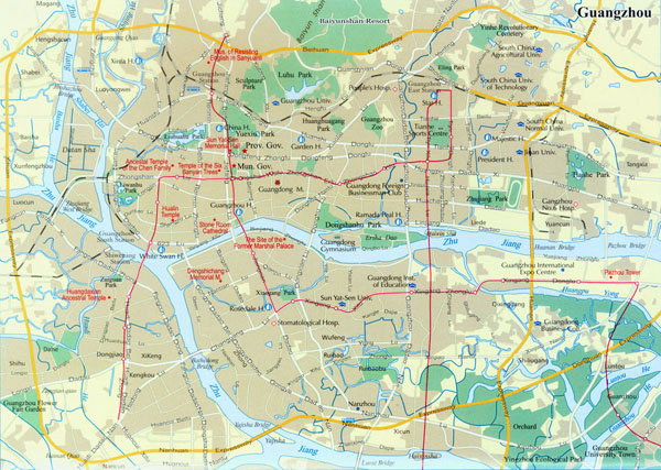 Guangzhou City Map