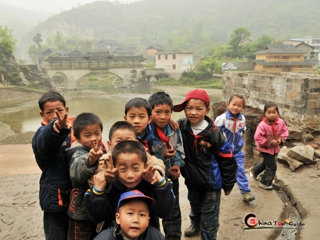 guizhou village school children
