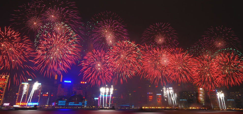 Hong Kong fireworks