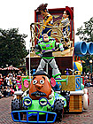 Disneyland on parade with Buzz Lightyear