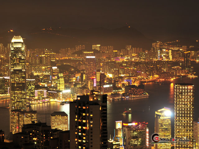 Stunning Night View of Hong Kong