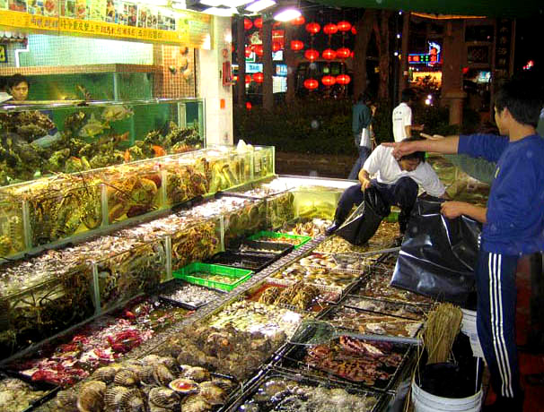 Sai Kung sea food market