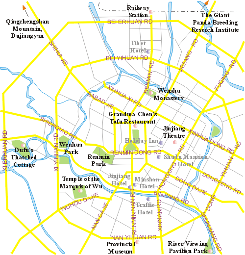 Chengdu Regional Map
