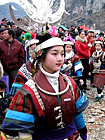 Beautiful minority girls in Lusheng Festival