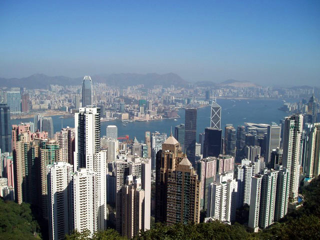 view from victoria peak