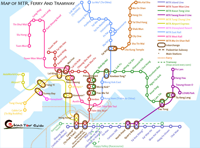 Hong Kong Transport Map