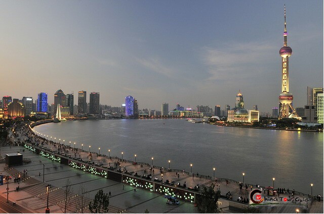 Shanghai the Bund and Oriental Pearl Tower