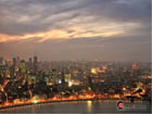 Shanghai dusk view