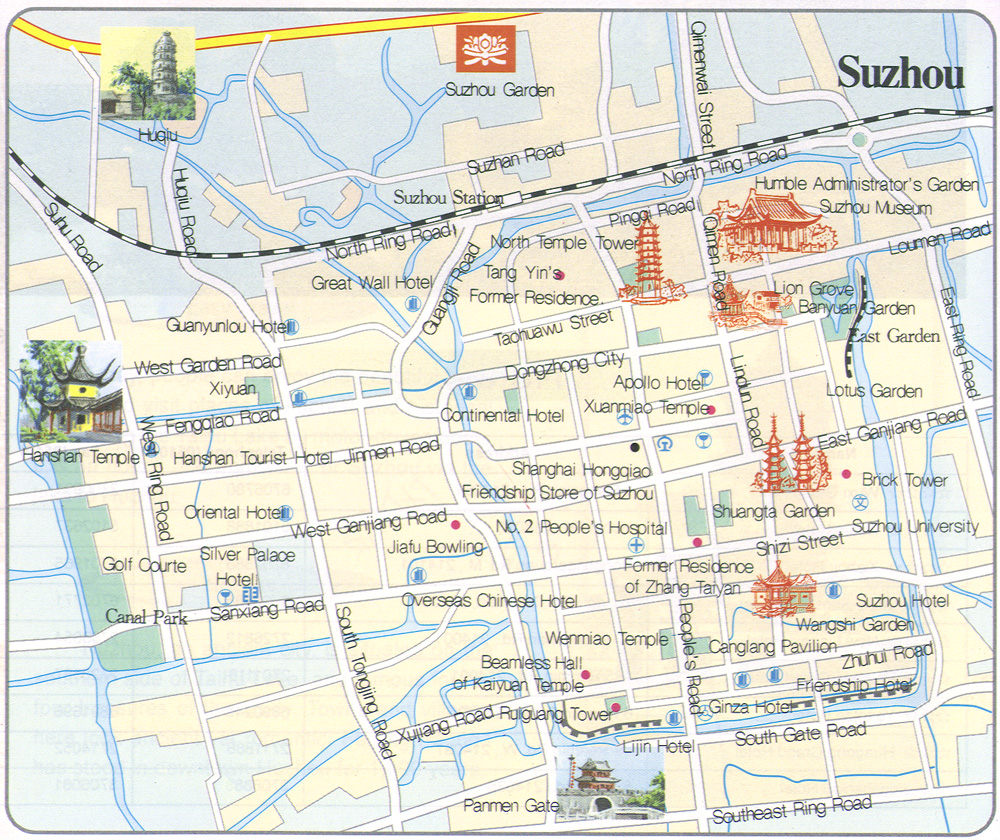 Suzhou Attraction Map