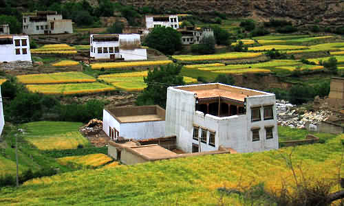 Local village along the railway