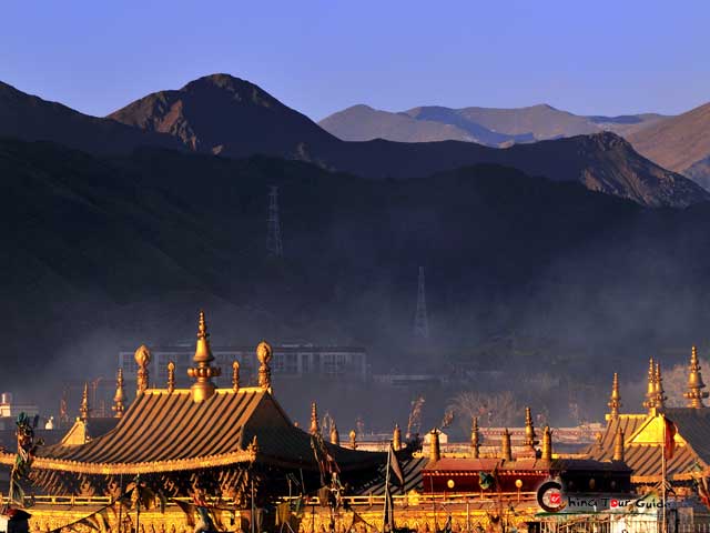 Jokhang Temple in the sunshine