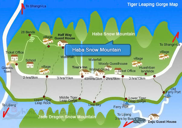 Haba Snow Mountain Map