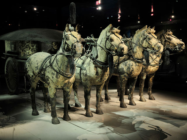 Bronze Chariots and Horses